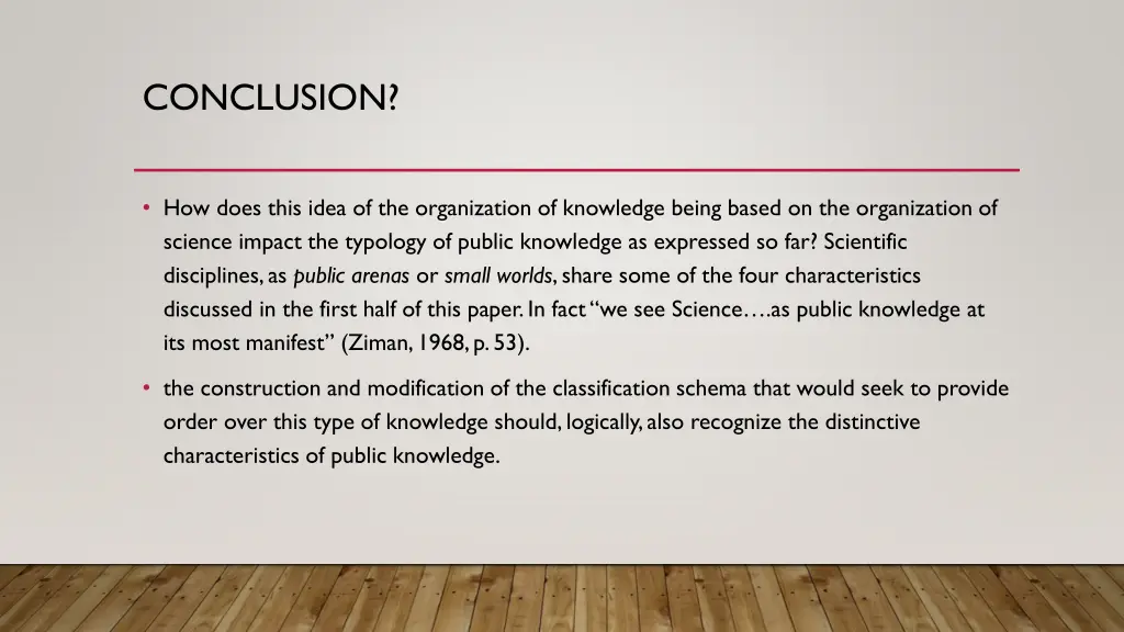 conclusion