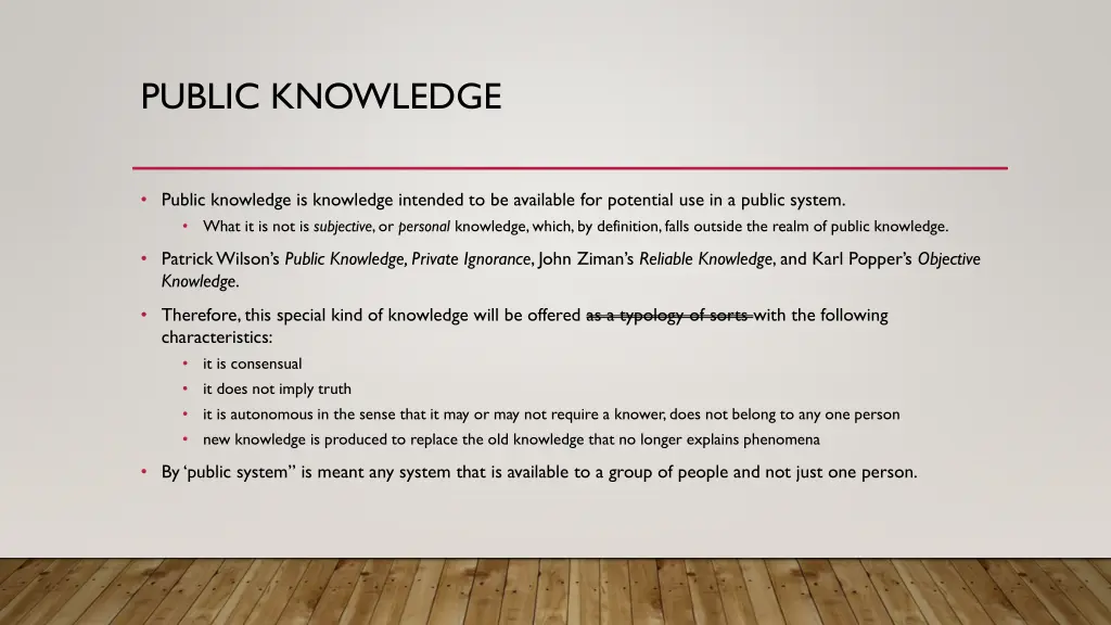 public knowledge