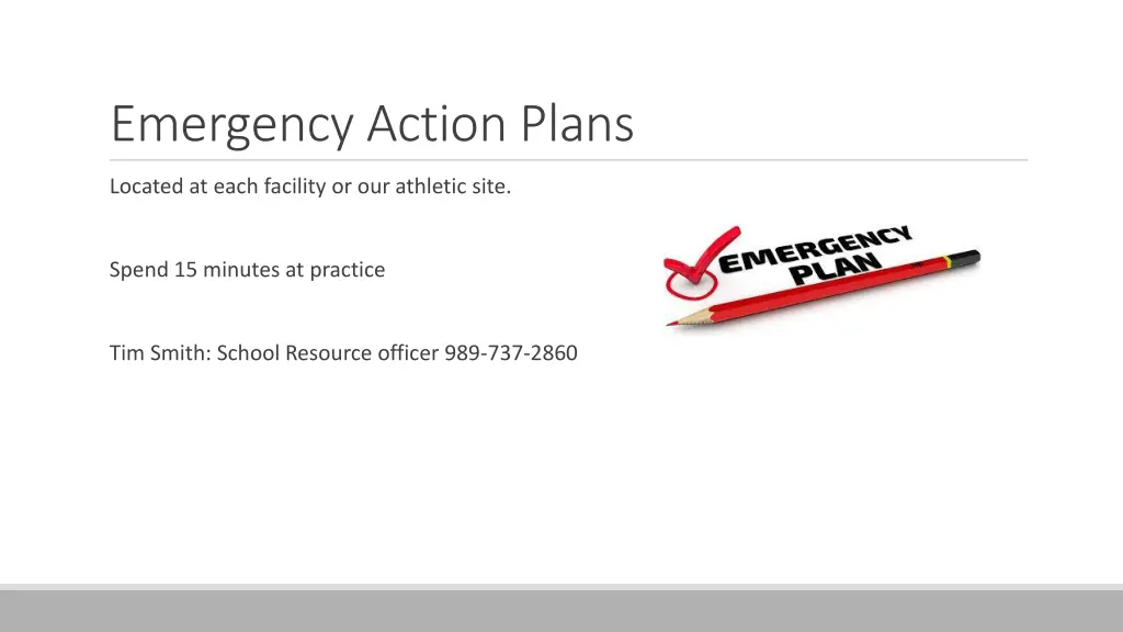 emergency action plans