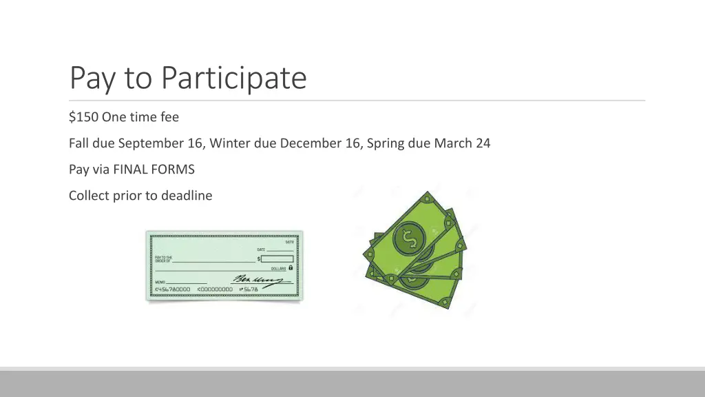 pay to participate