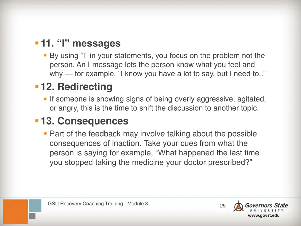 11 i messages by using i in your statements
