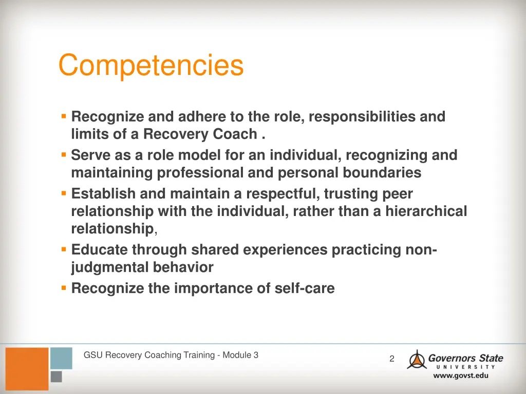 competencies