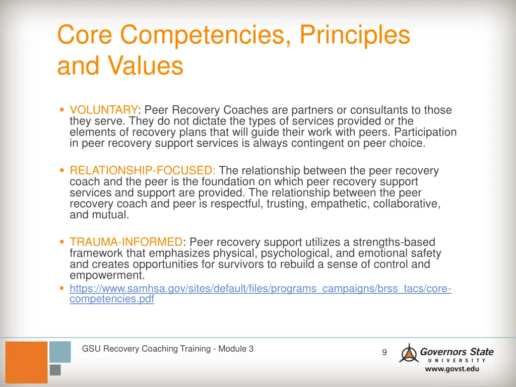 core competencies principles and values 1
