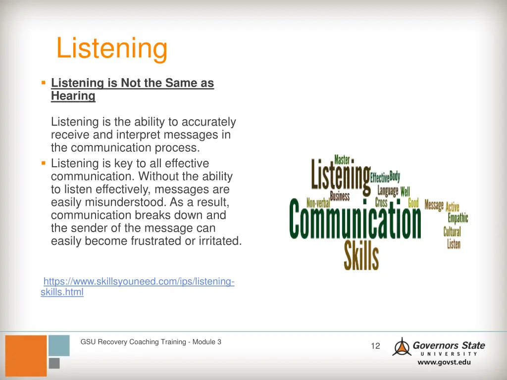 listening