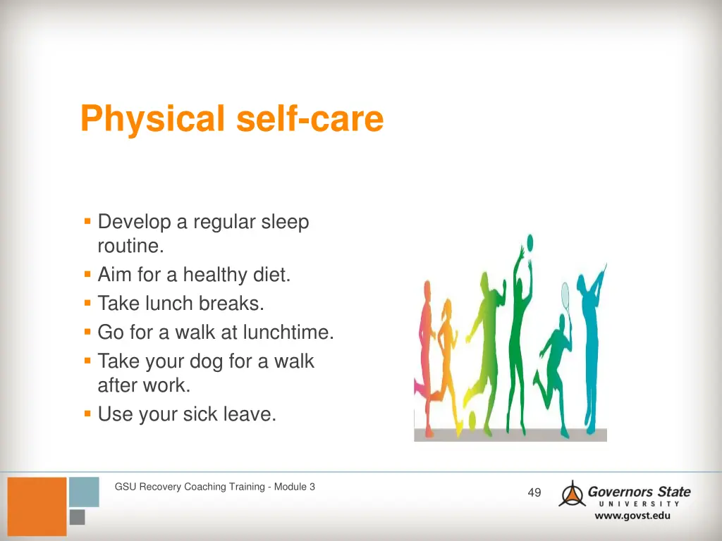physical self care