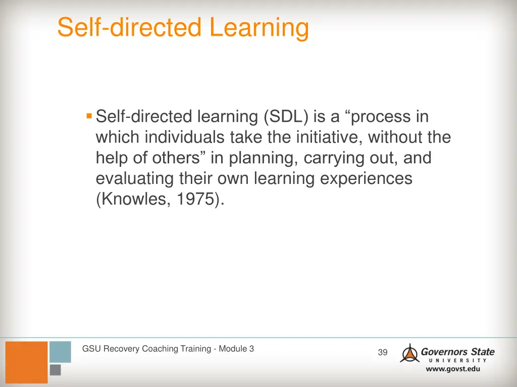 self directed learning