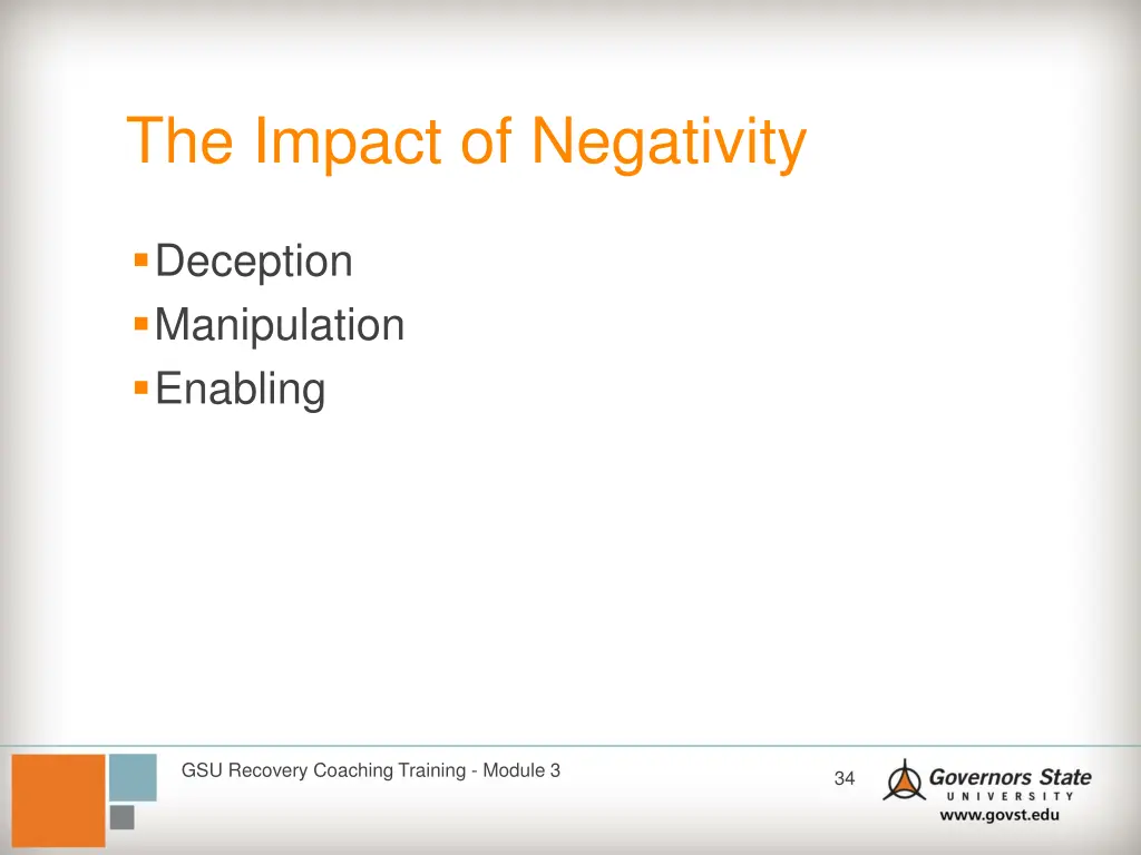 the impact of negativity