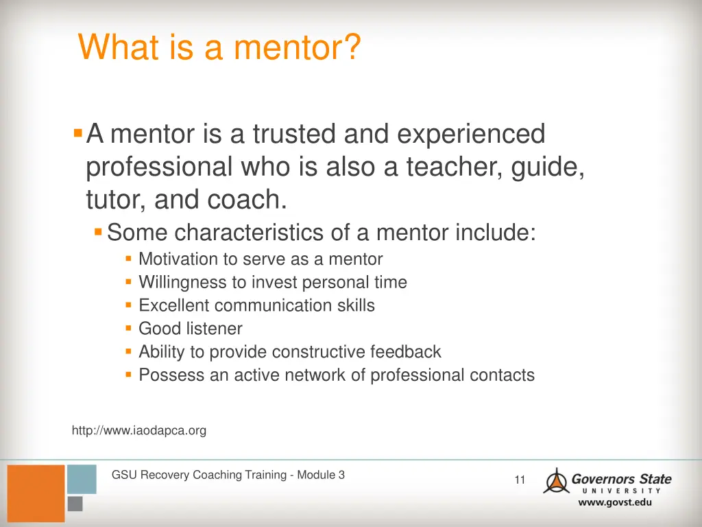 what is a mentor