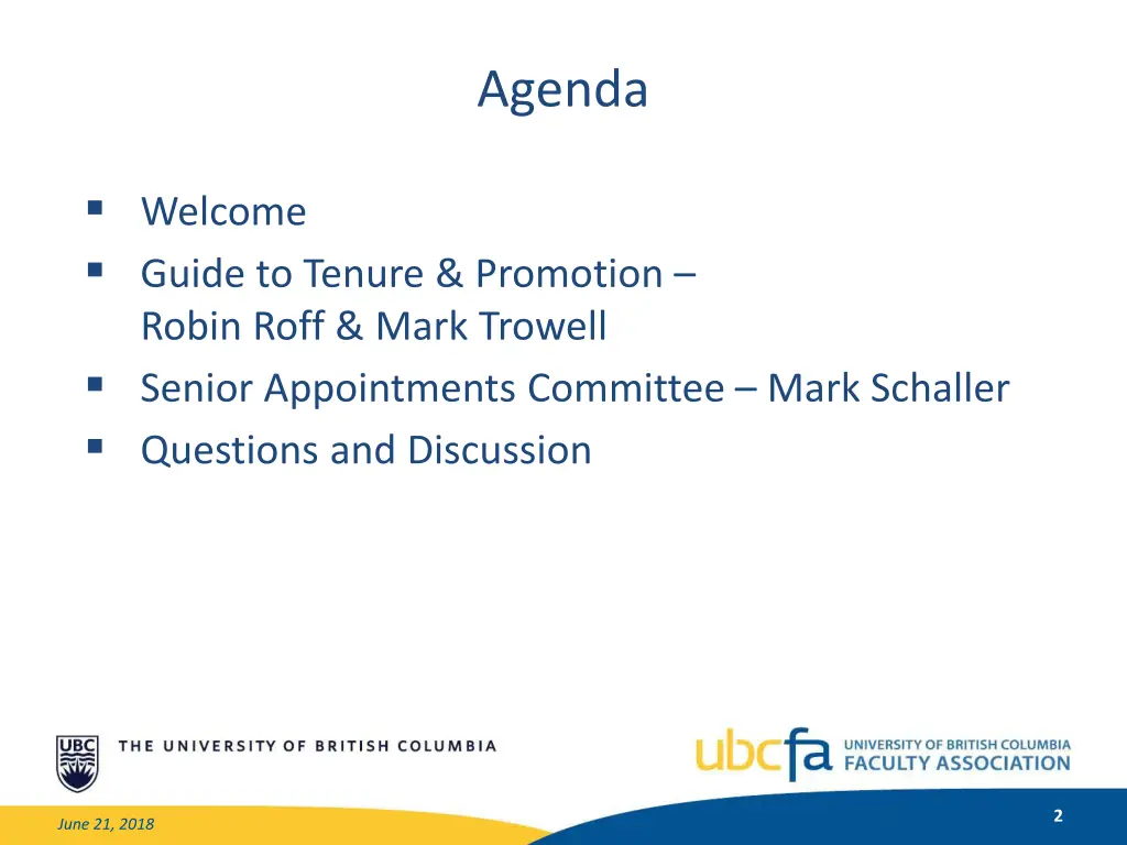 agenda