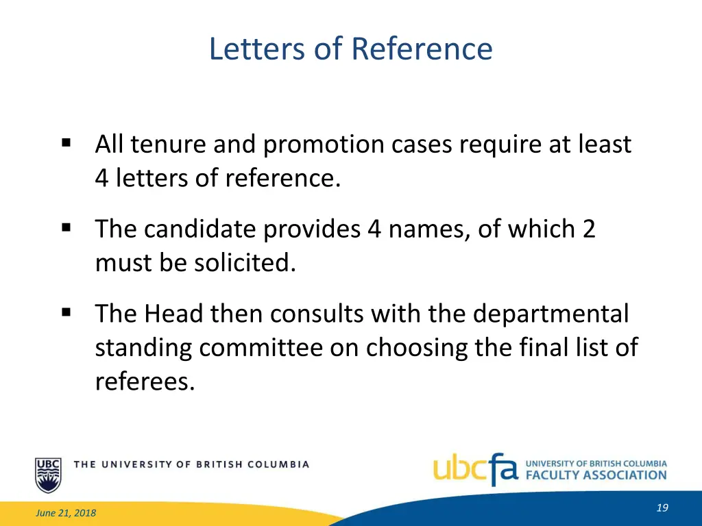 letters of reference