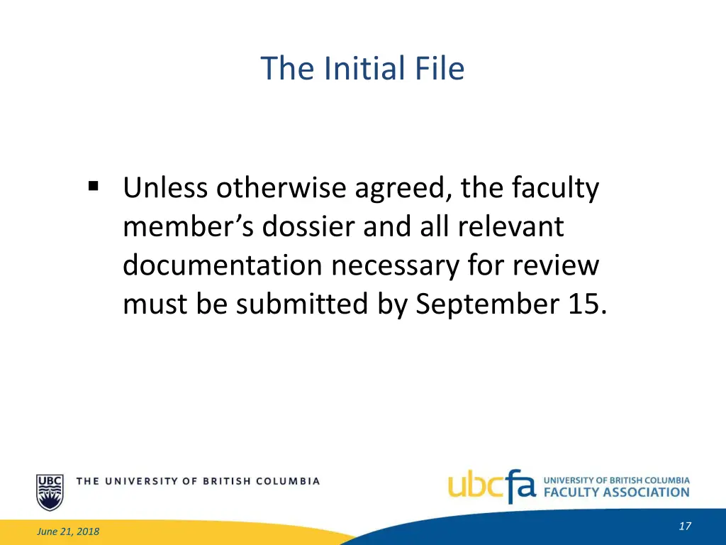 the initial file