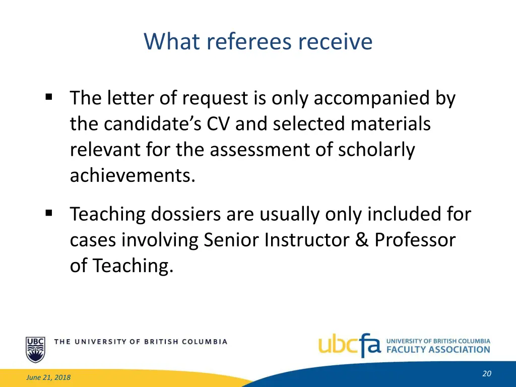 what referees receive