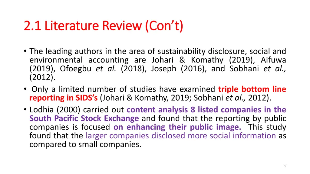 2 1 literature review 2 1 literature review con t