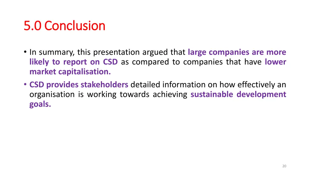 5 0 conclusion 5 0 conclusion