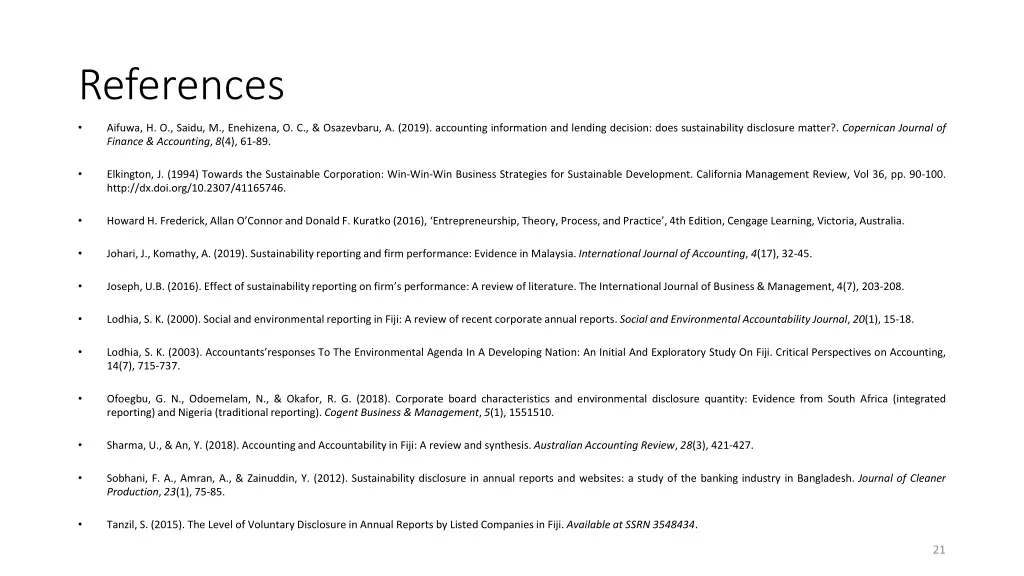 references