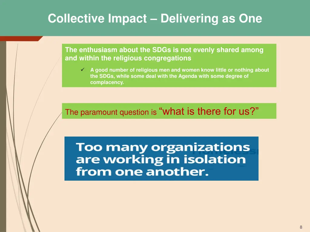 collective impact delivering as one