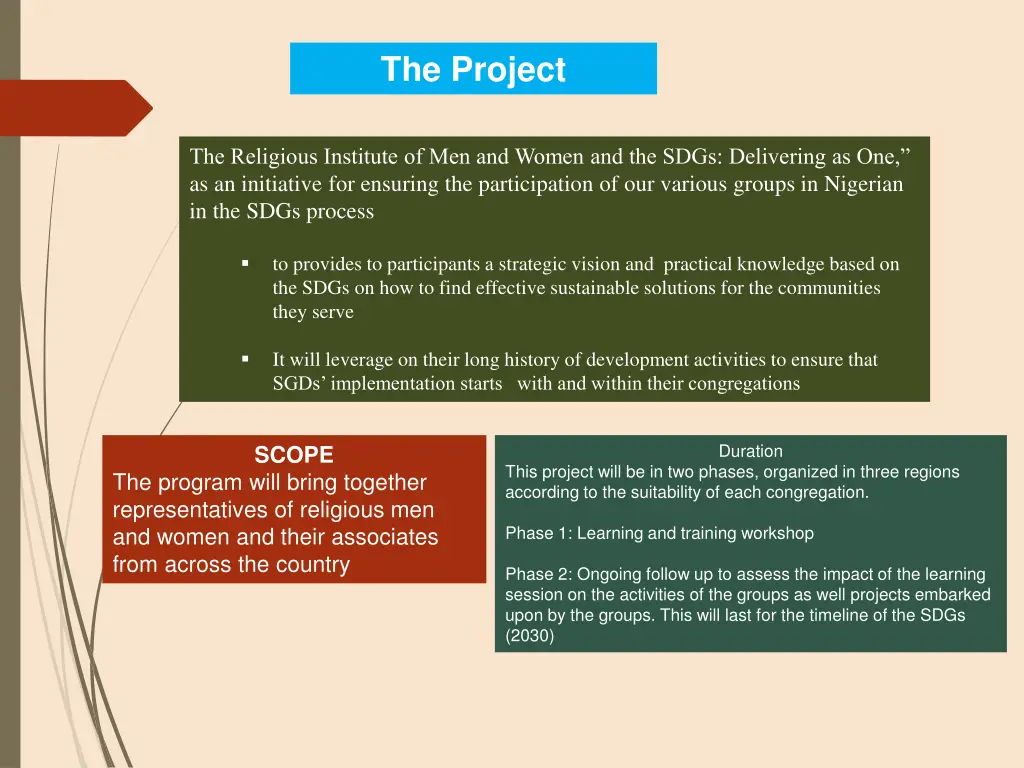 the project