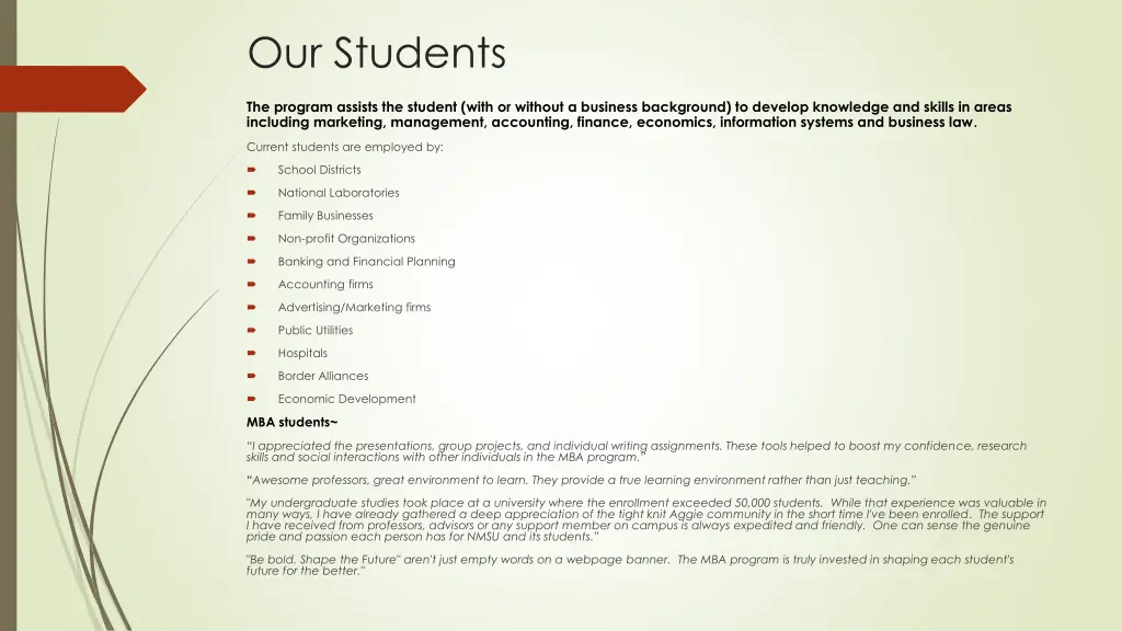 our students