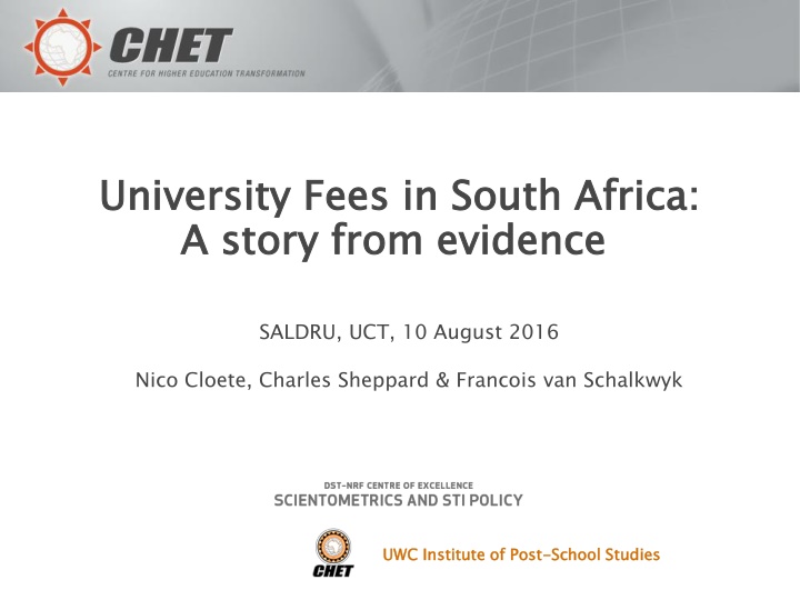 university fees in south africa a story from