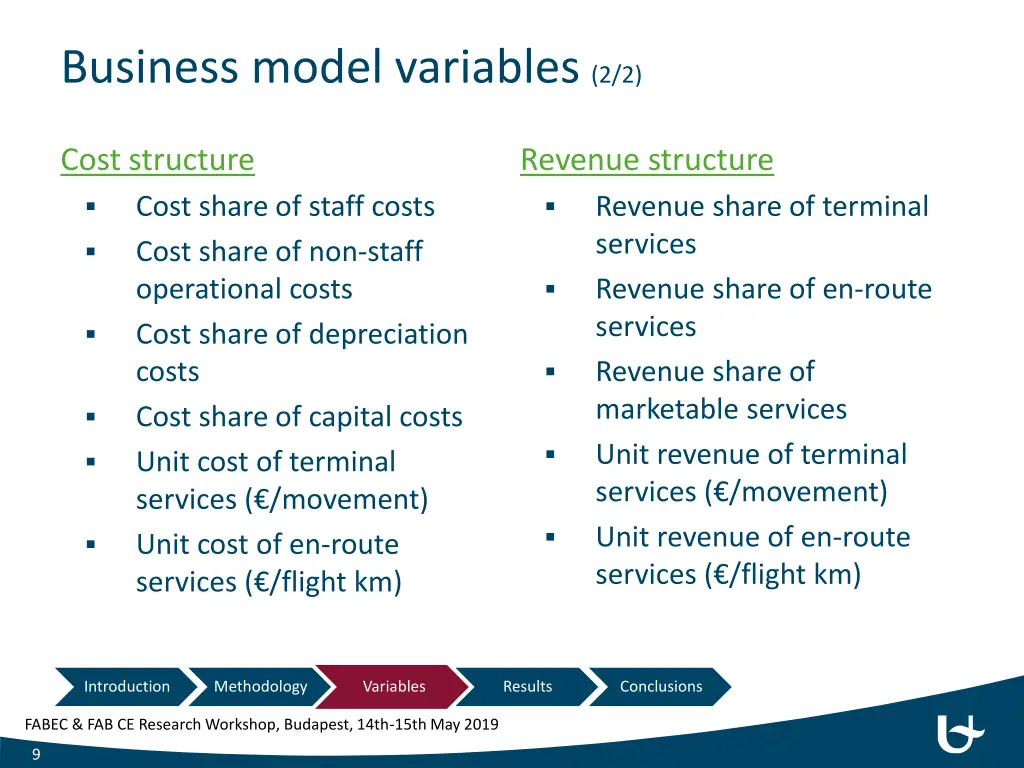 business model variables 2 2