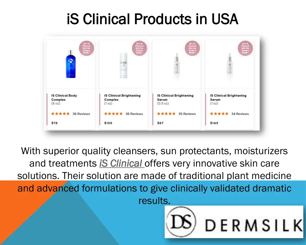 is is clinical products in usa clinical products