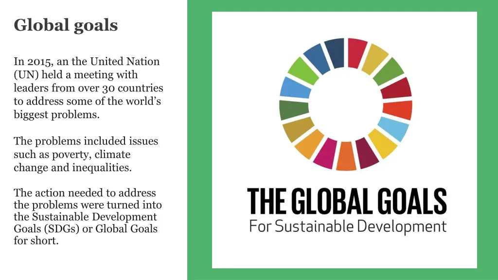 global goals