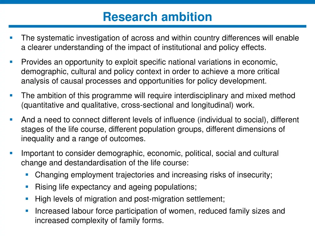 research ambition 1