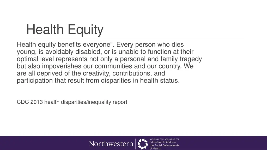 health equity