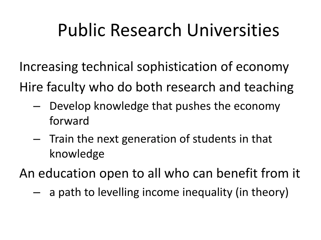 public research universities