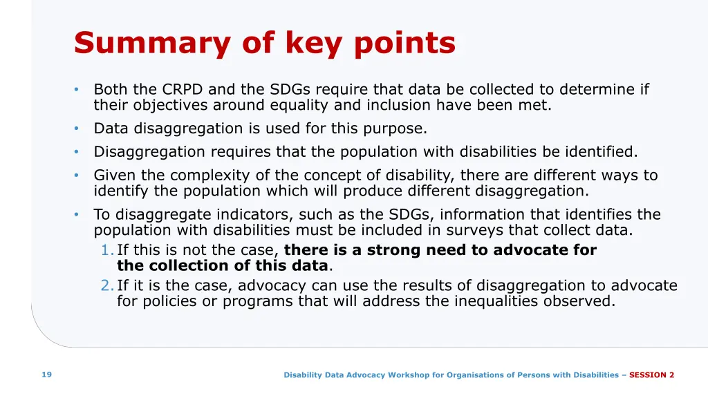 summary of key points