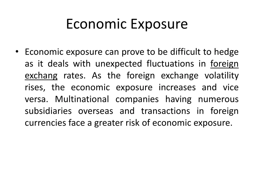 economic exposure 3