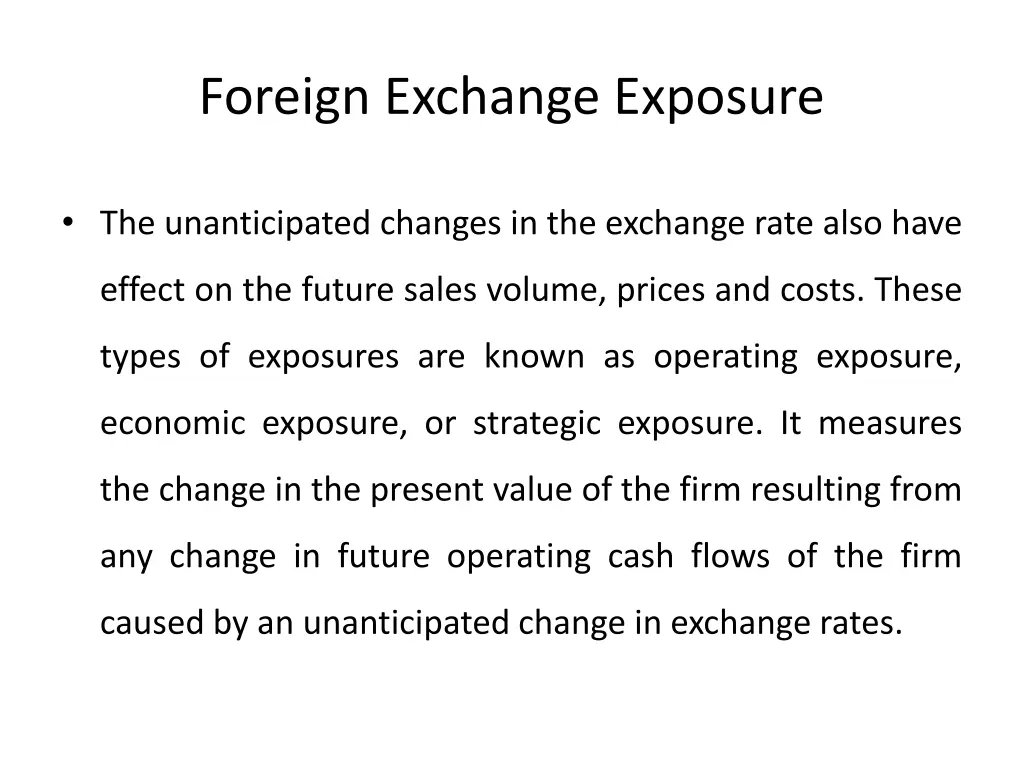 foreign exchange exposure 3