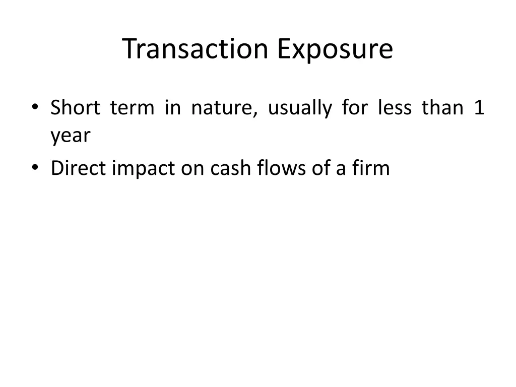 transaction exposure 2