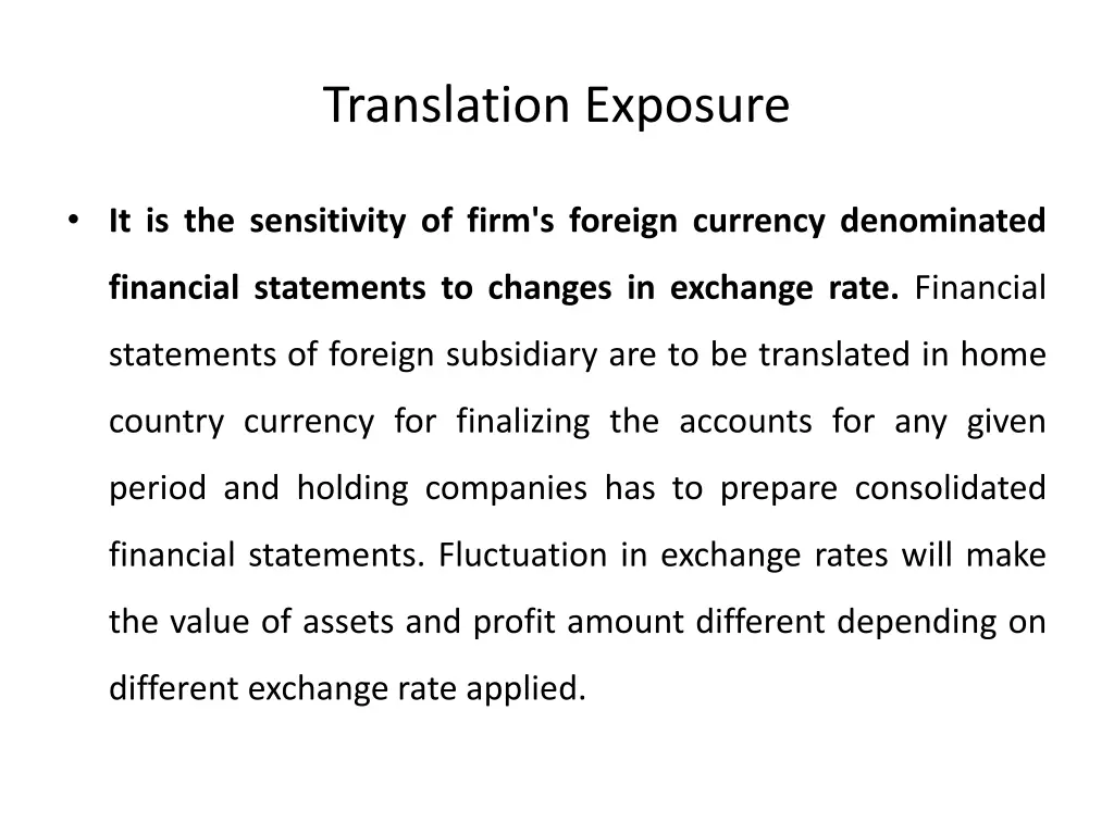 translation exposure 1