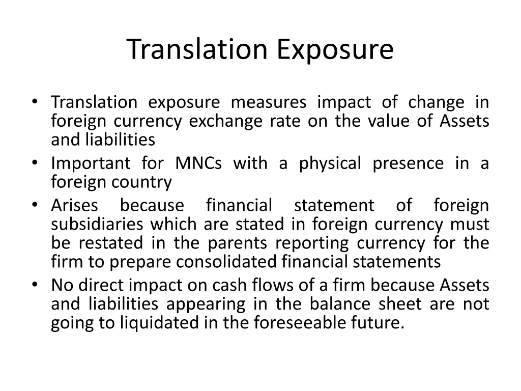 translation exposure 2