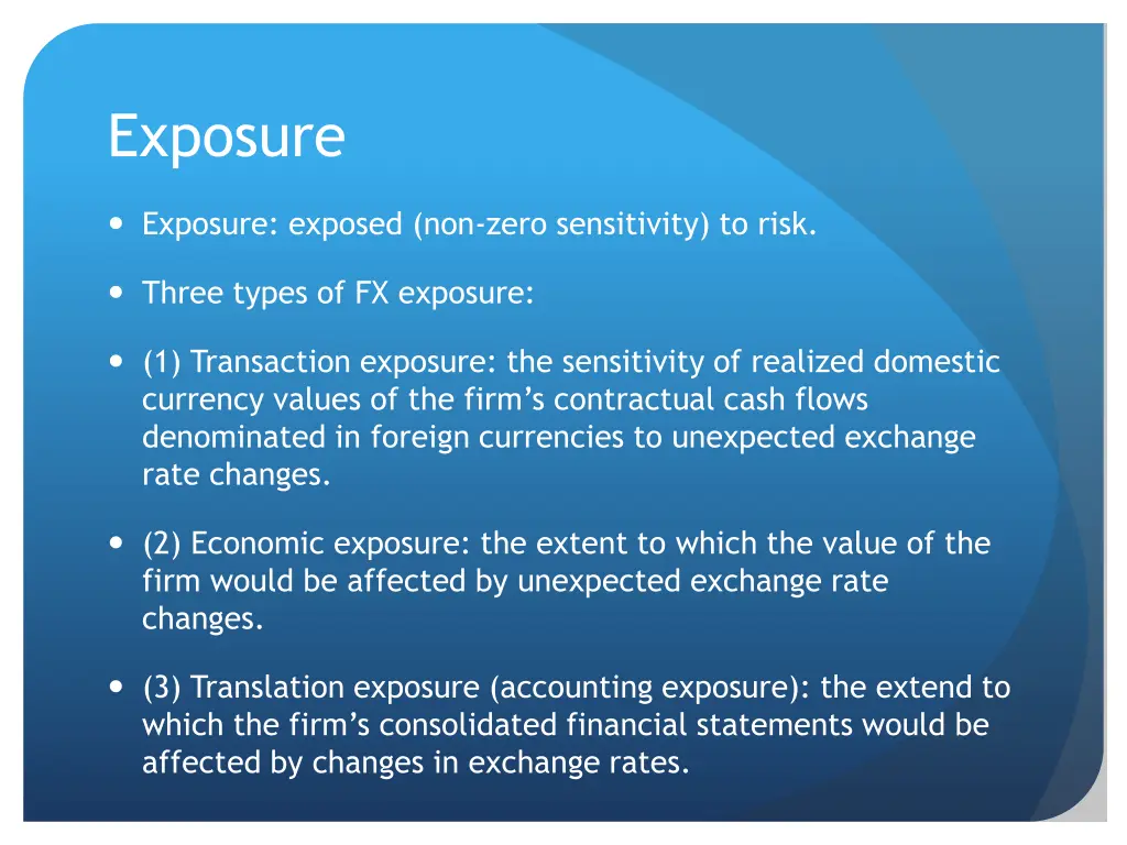 exposure