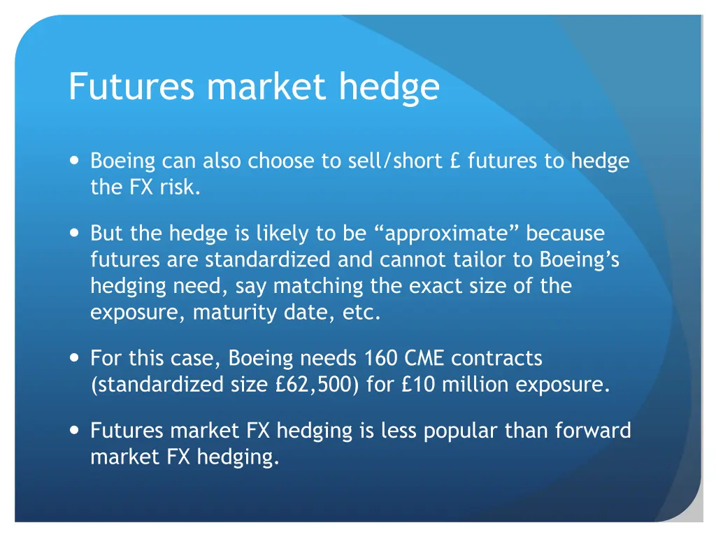 futures market hedge