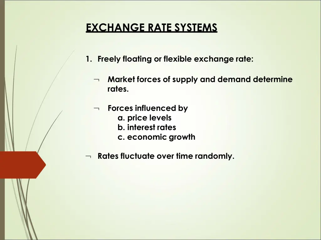 exchange rate systems