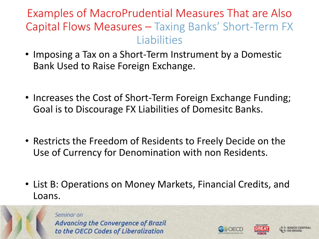 examples of macroprudential measures that 2