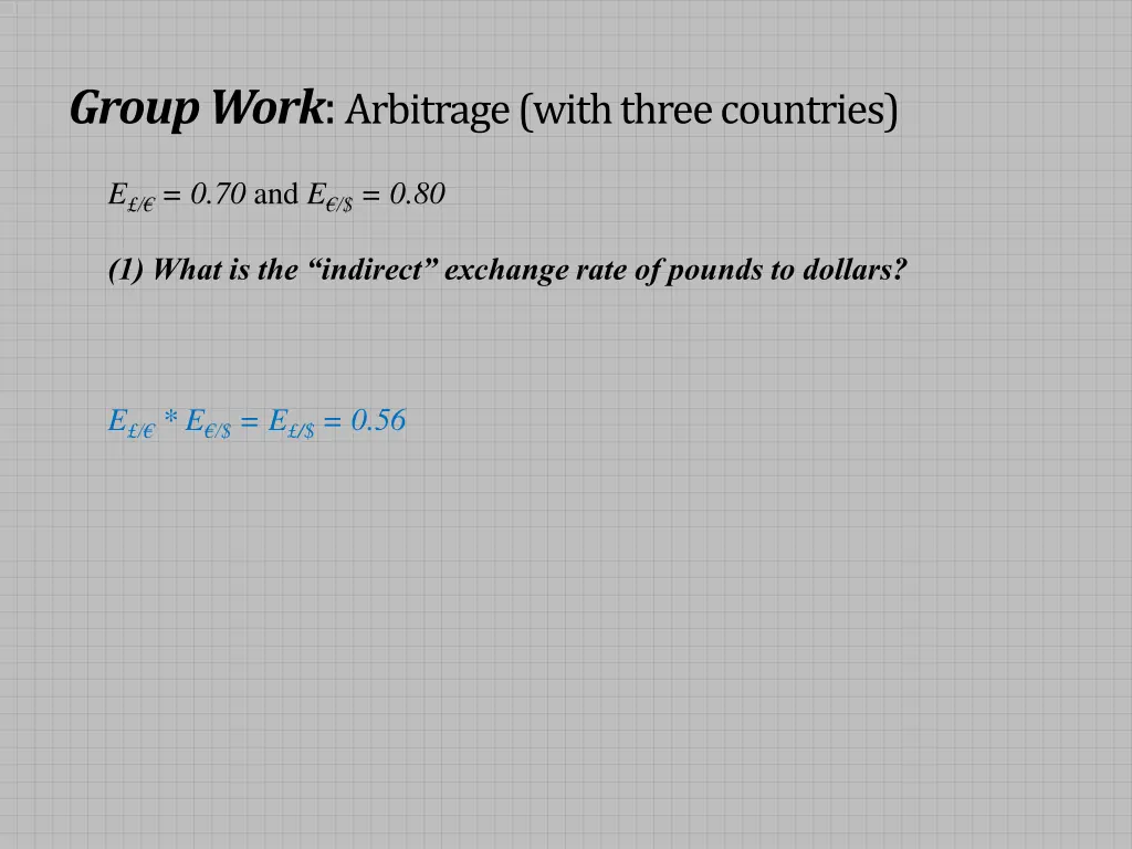 group work arbitrage with three countries