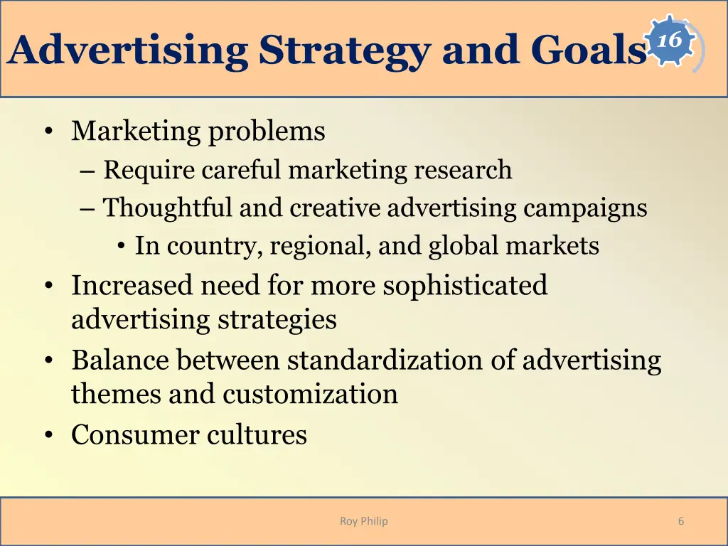 advertising strategy and goals
