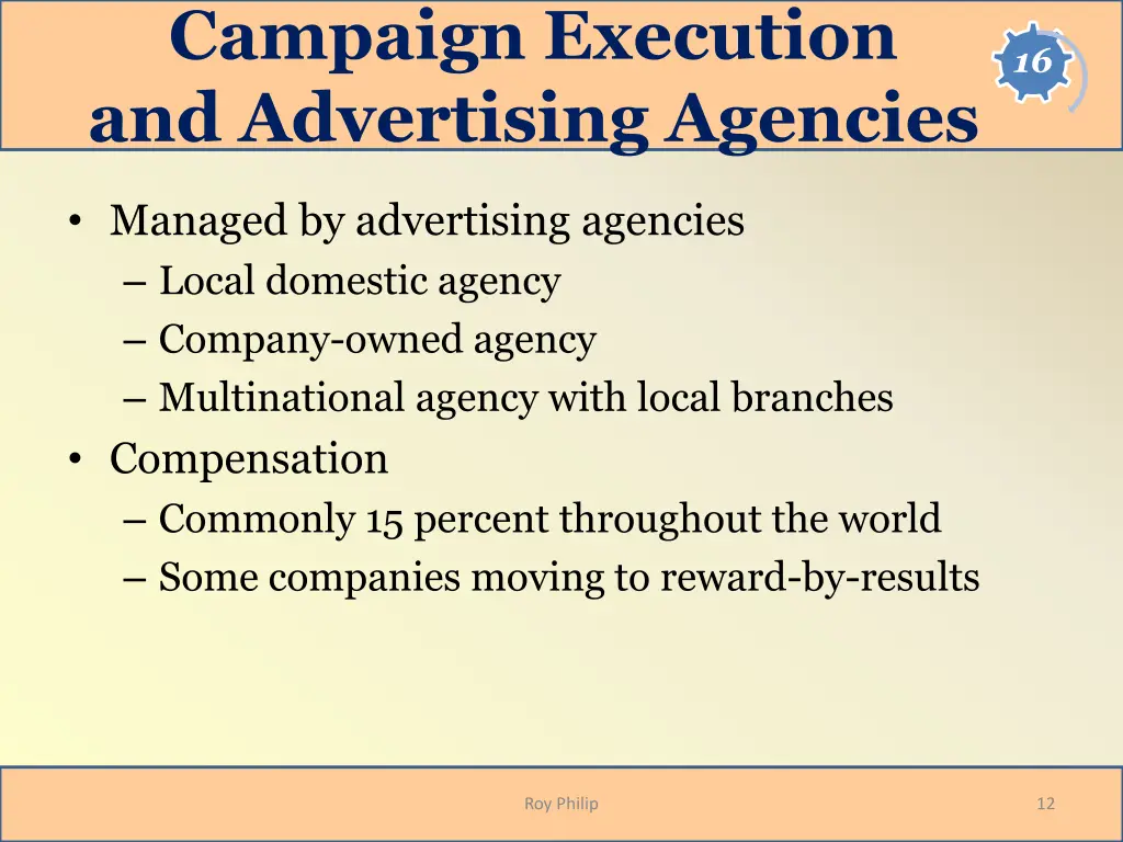 campaign execution and advertising agencies