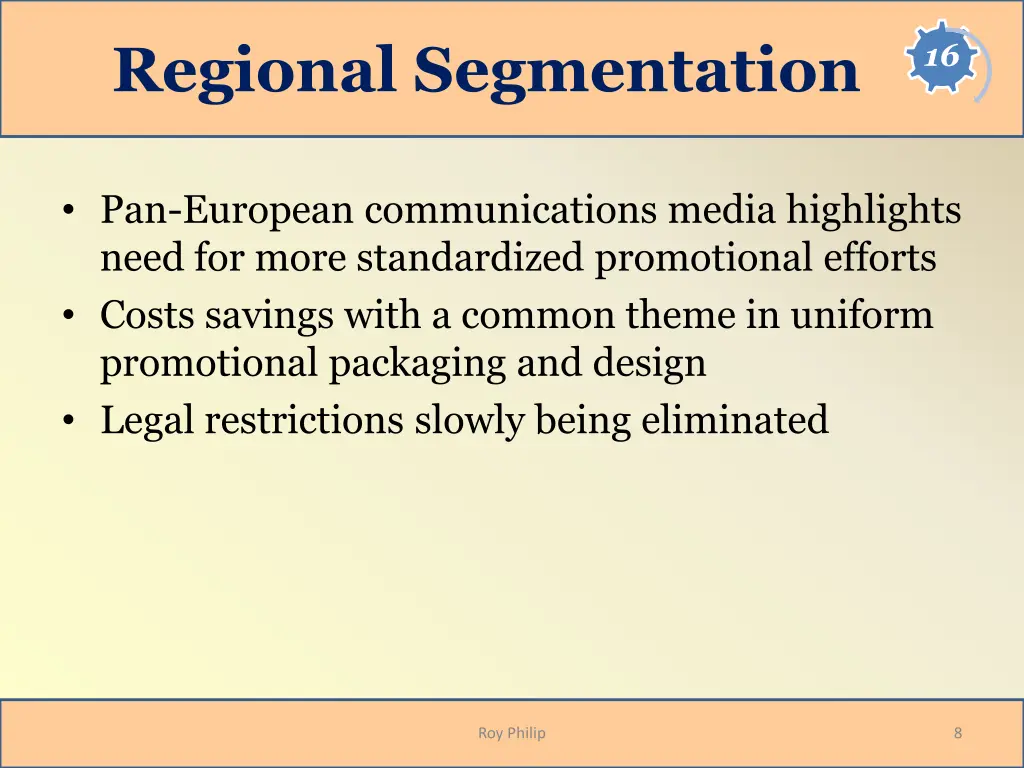 regional segmentation