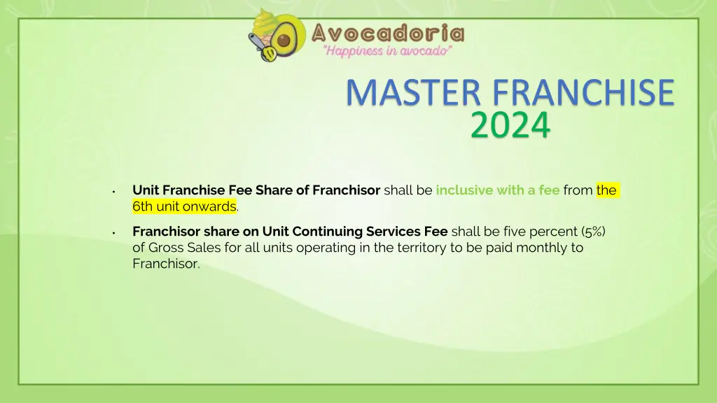 master franchise 2024 7