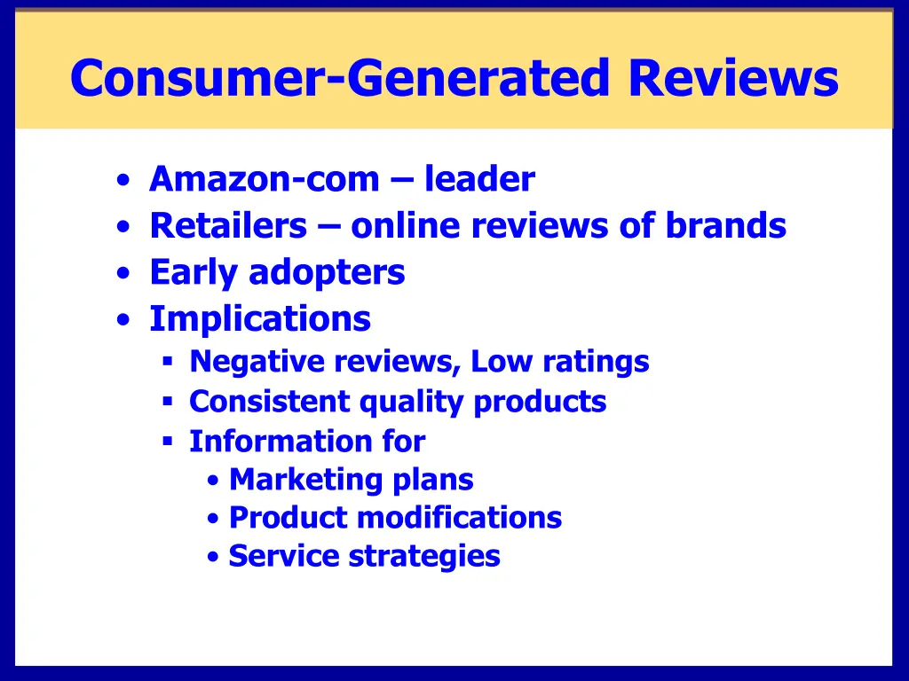 consumer generated reviews