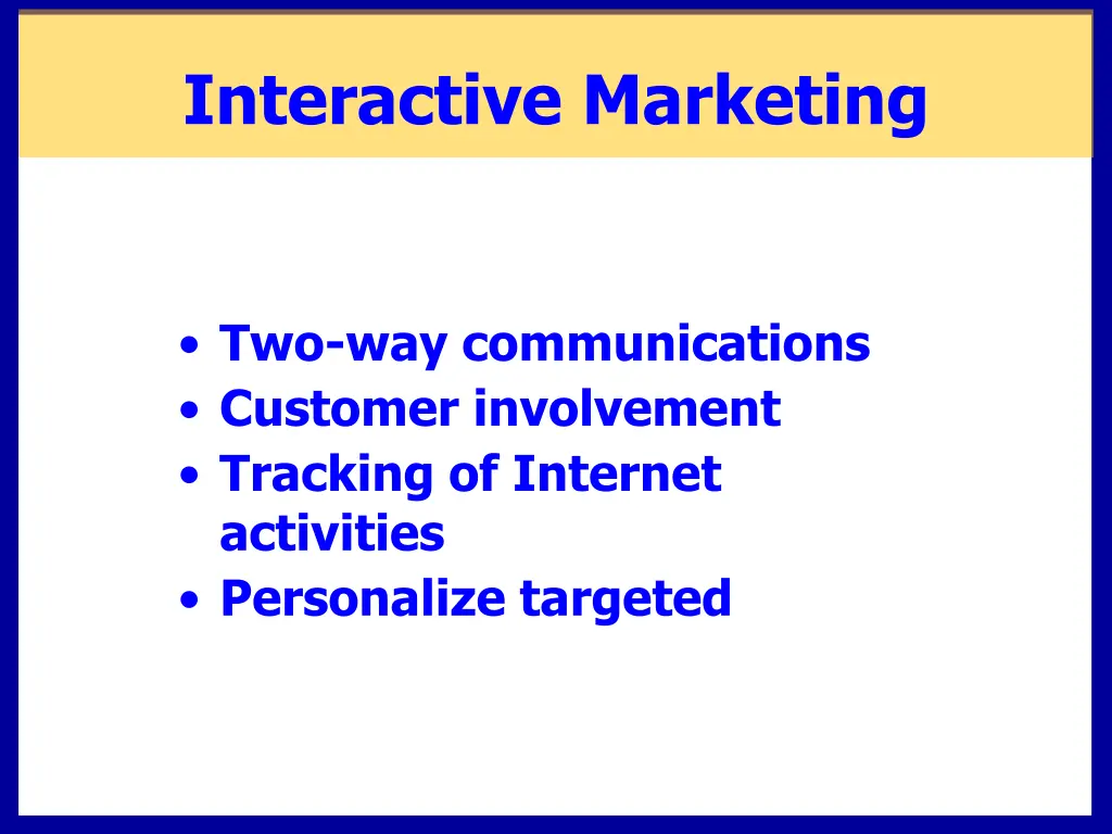 interactive marketing