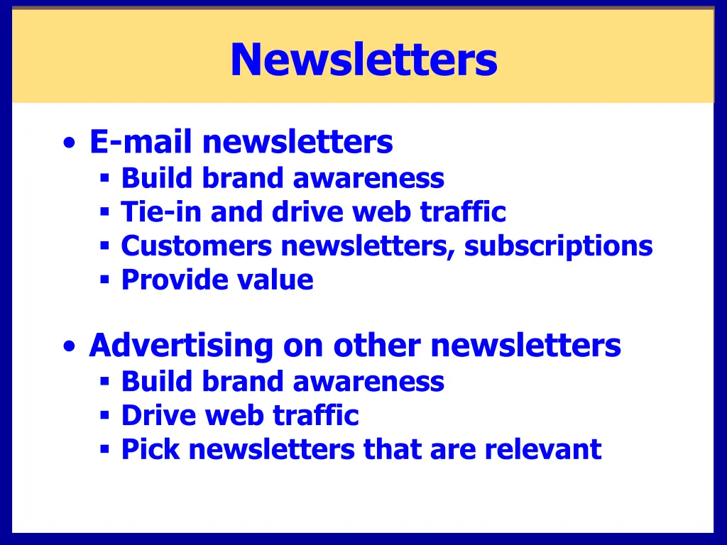 newsletters