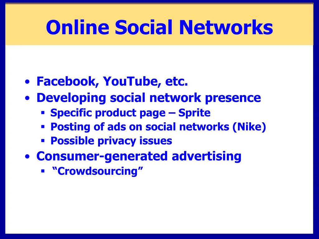 online social networks