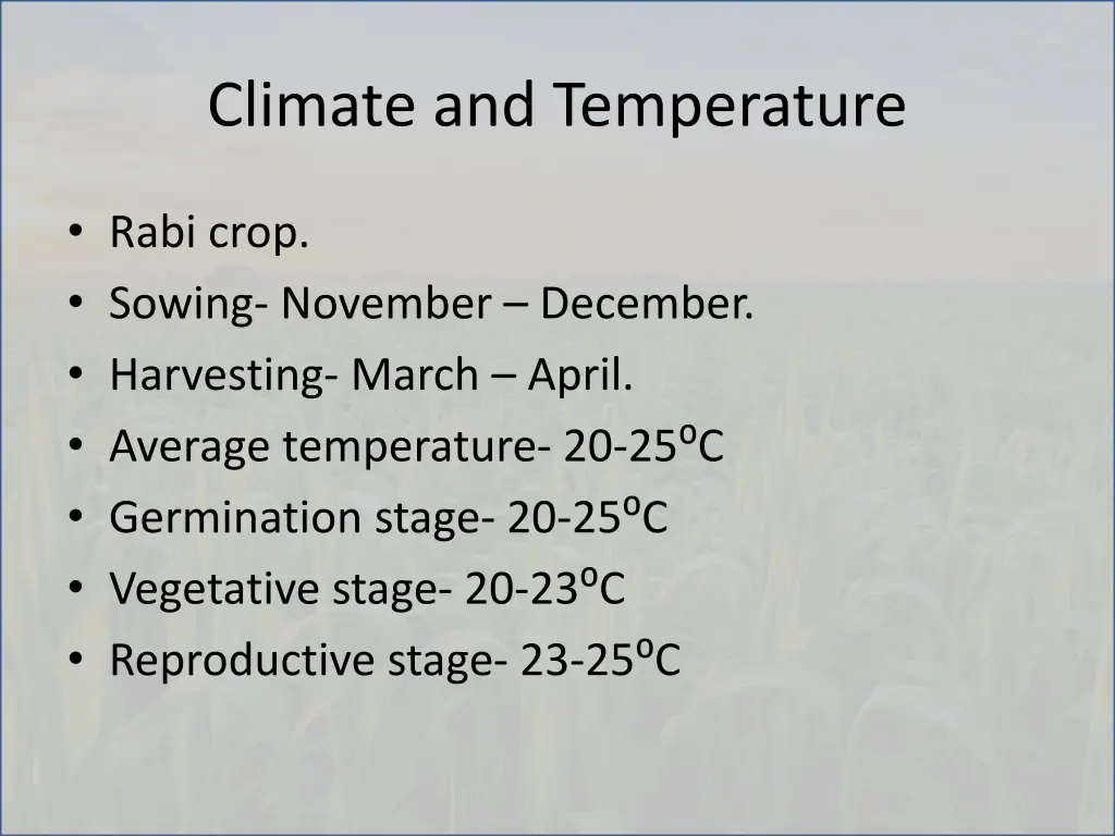 climate and temperature