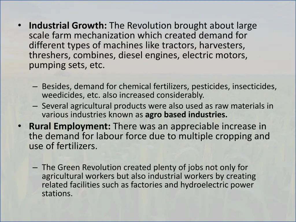 industrial growth the revolution brought about